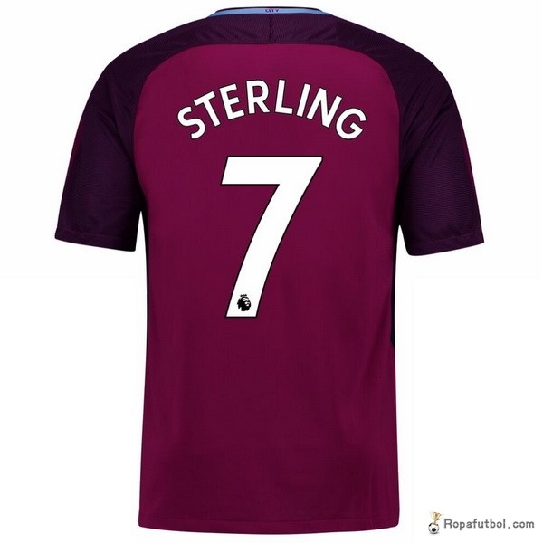 Camiseta Manchester City Replica Segunda Ropa Sterling 2017/18